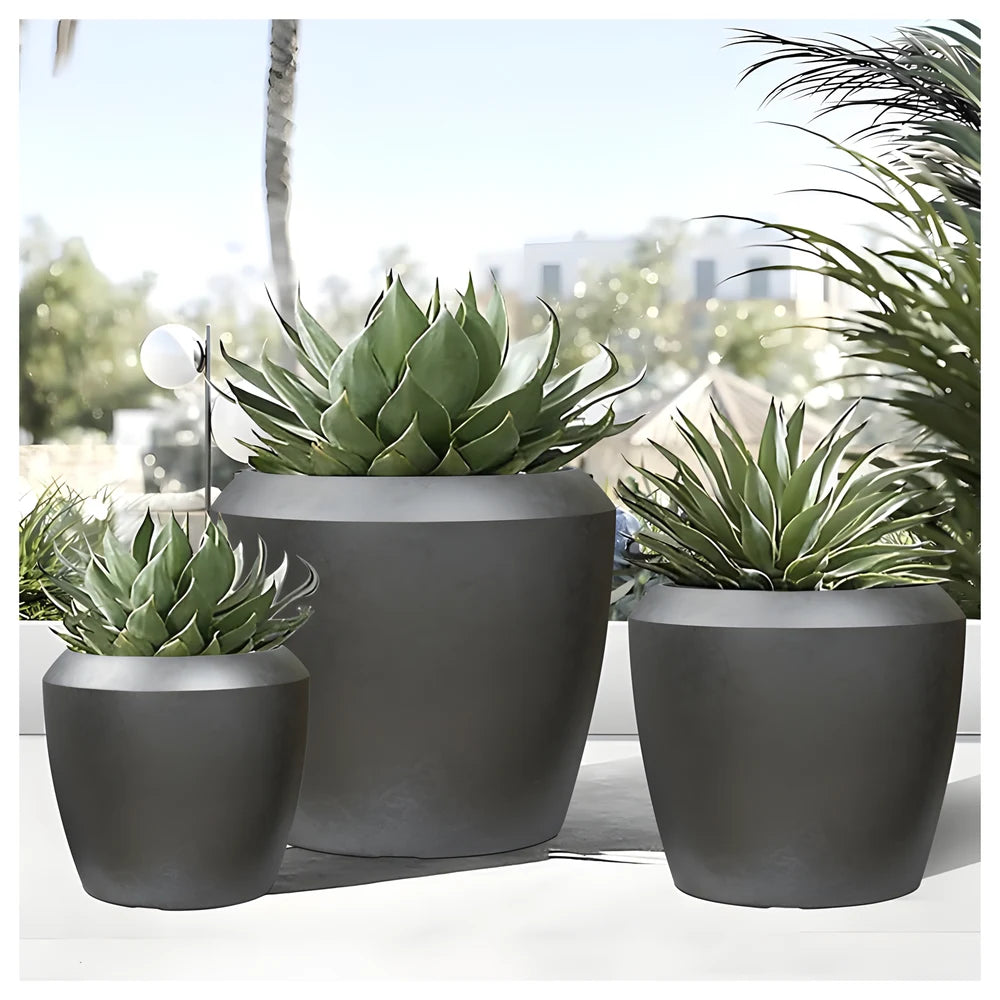 Linford Planter Antique Pewter
