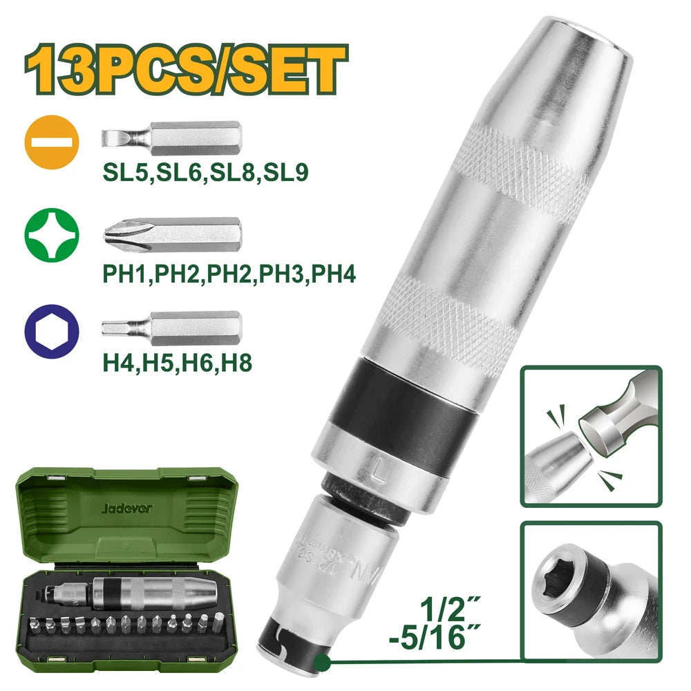 13 Pcs Impact Driver Set - JADEVER