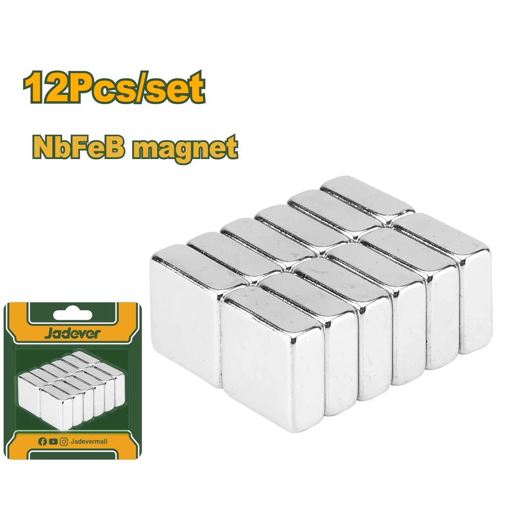 12 Pcs Neodymium Magnets Set - JADEVER
