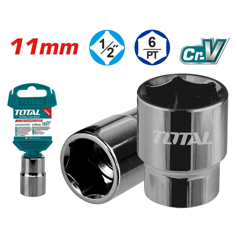 1/2" Hexagonal Socket 11mm - TOTAL