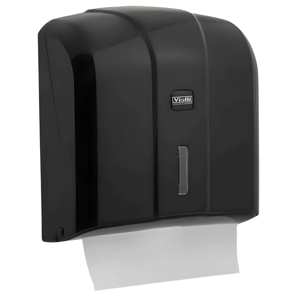 C&V Folded Paper Towel Dispenser Black - Vialli