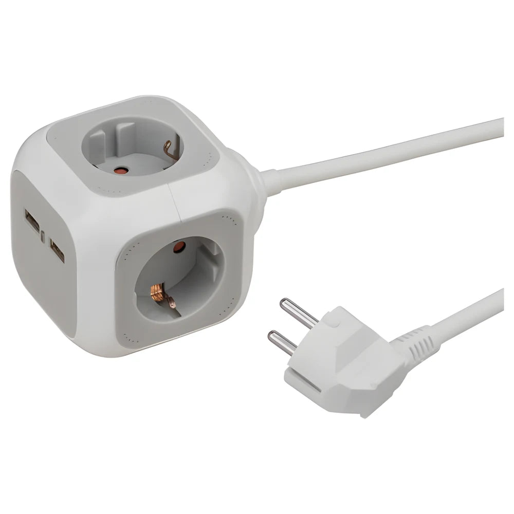 ALEA-Power 4-Way USB Socket Block 1.4m - Brennenstuhl
