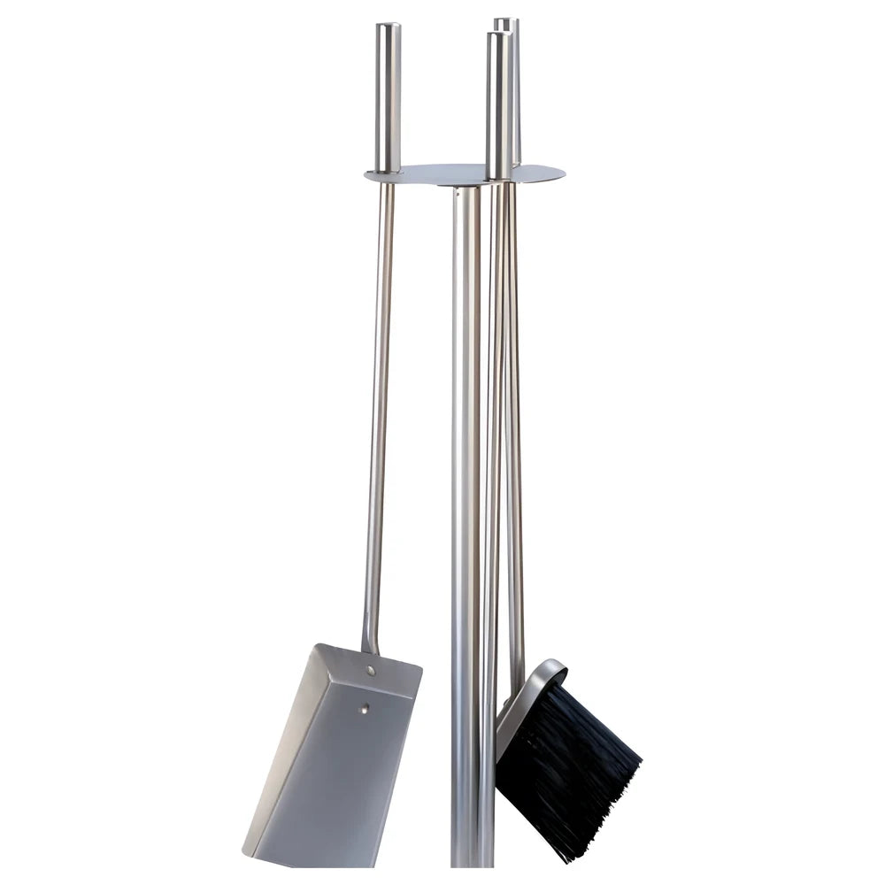 Stainless Fireplace Accessory Set