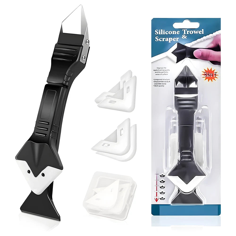 3-in-1 Silicone Sealant Scraper Tool