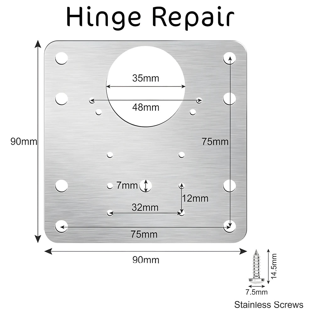 Hinge Repair Plate