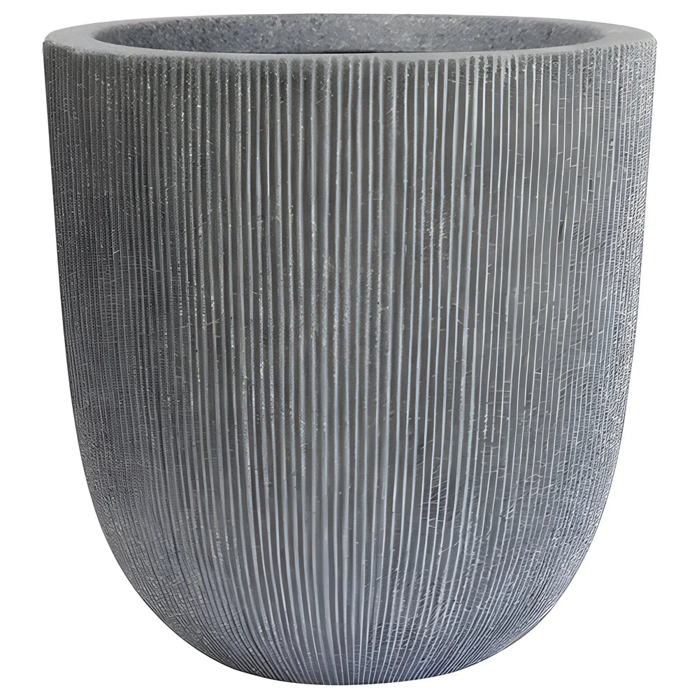 Nature Ridged Planter Mediterranean Grey