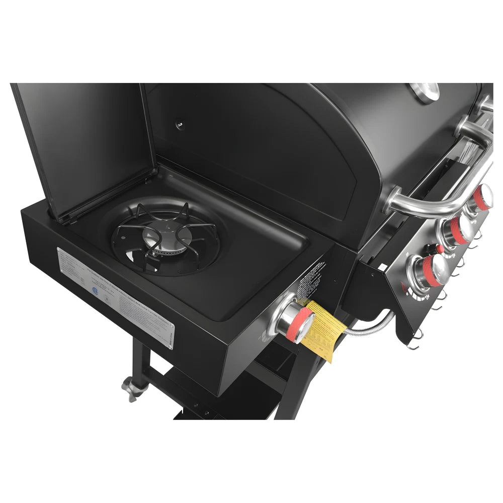 3-Burner Gas & Charcoal Combo Grill
