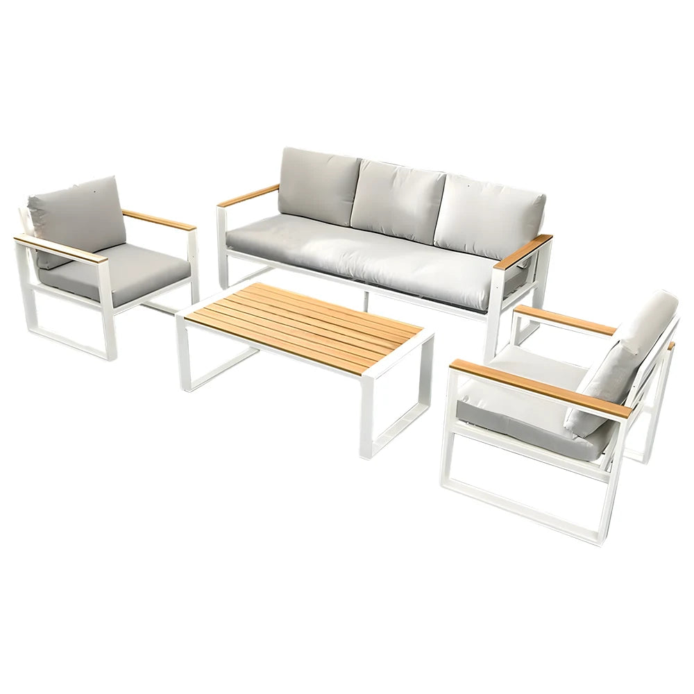 Modern Outdoor Aluminum Sofa Set