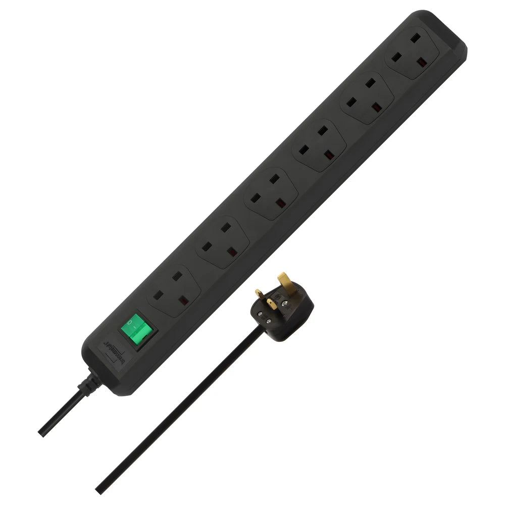 Eco-Line 6-Way Extension Lead 1.5m - Brennenstuhl