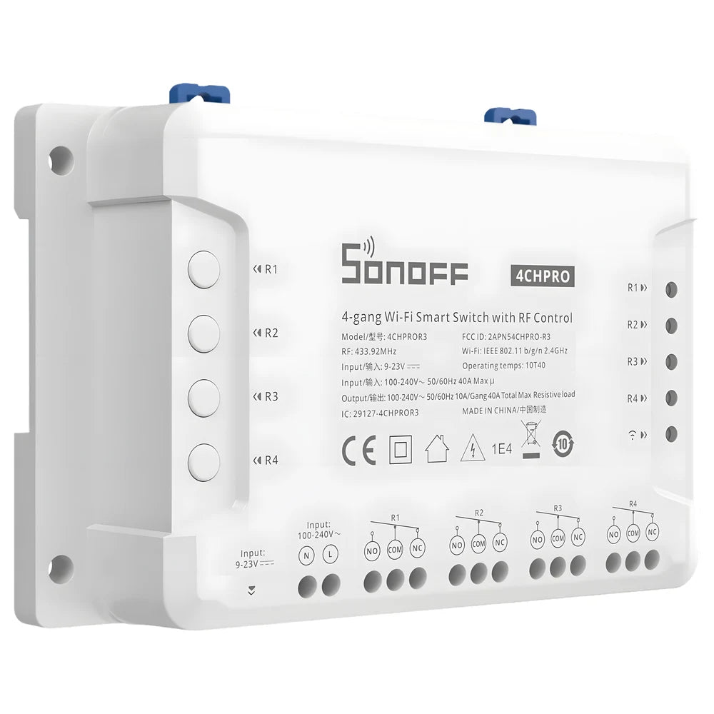 4-Gang Wi-Fi Smart Switch with RF - SONOFF