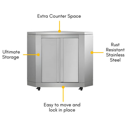 Outdoor Kitchen Corner Cabinet Module