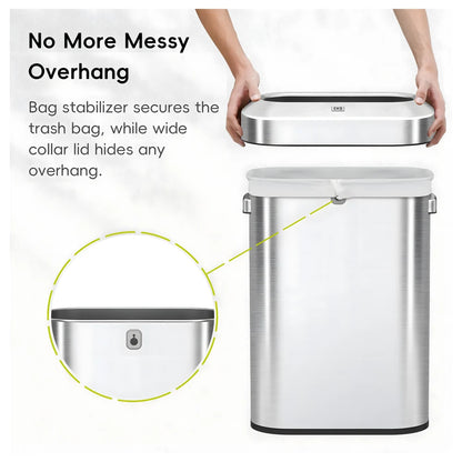 Urban Slim Open Top Trash Bin 60L - EKO