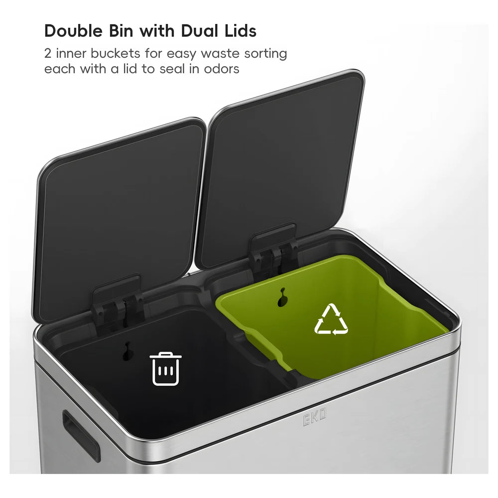 Edison Dual Pedal Bin 30L+30L - EKO