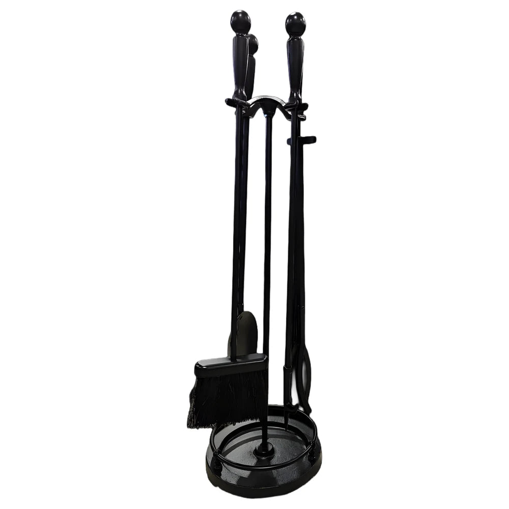 Fireplace Tool Set Black