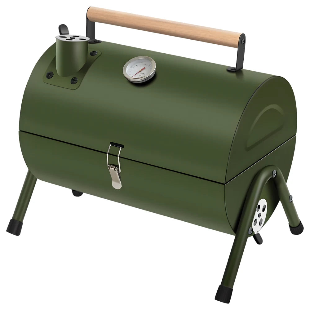 Portable Mini Charcoal Grill Green