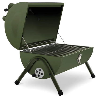 Portable Mini Charcoal Grill Green