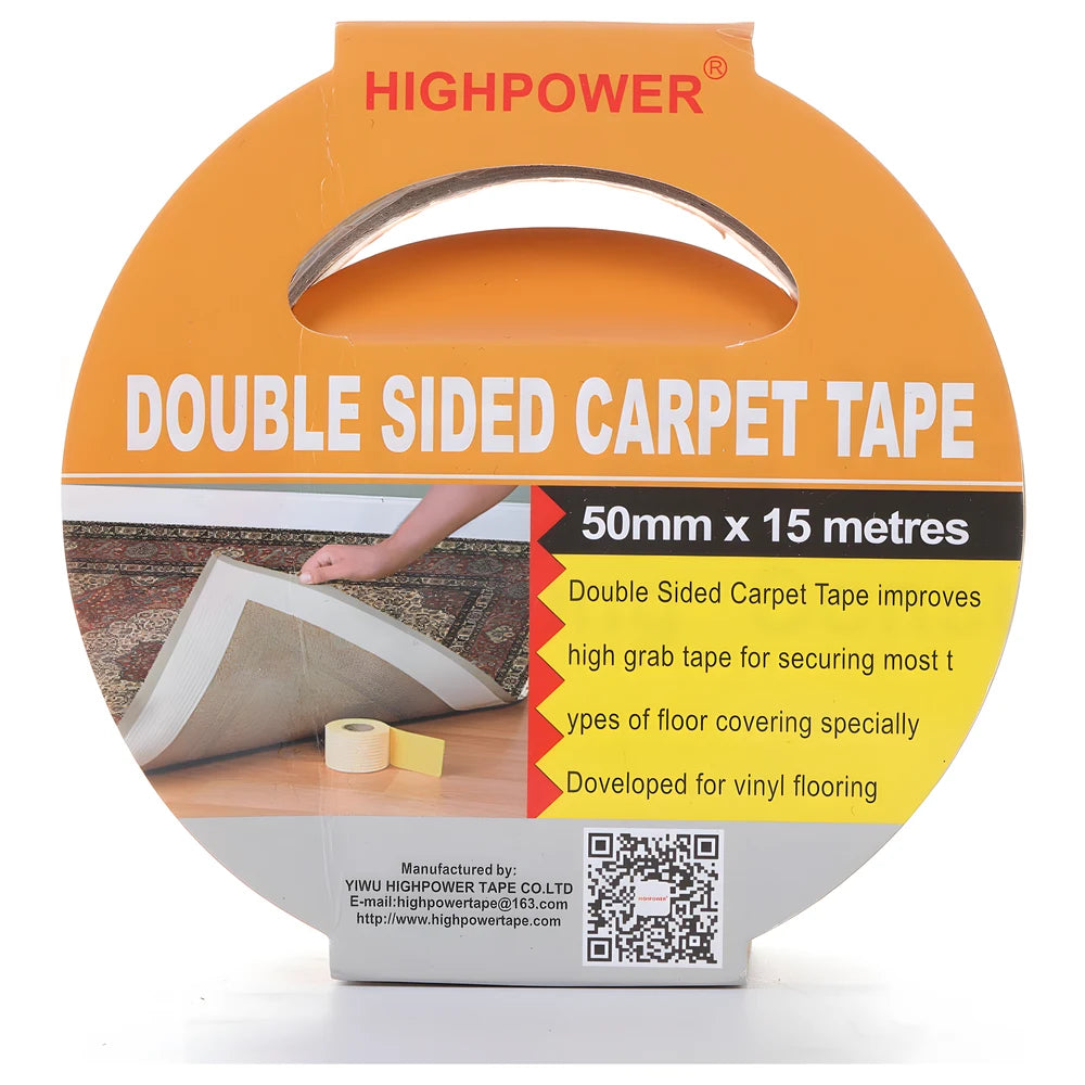 Double Sided Carpet Tape 50mm x 15m - HIGHPOWER