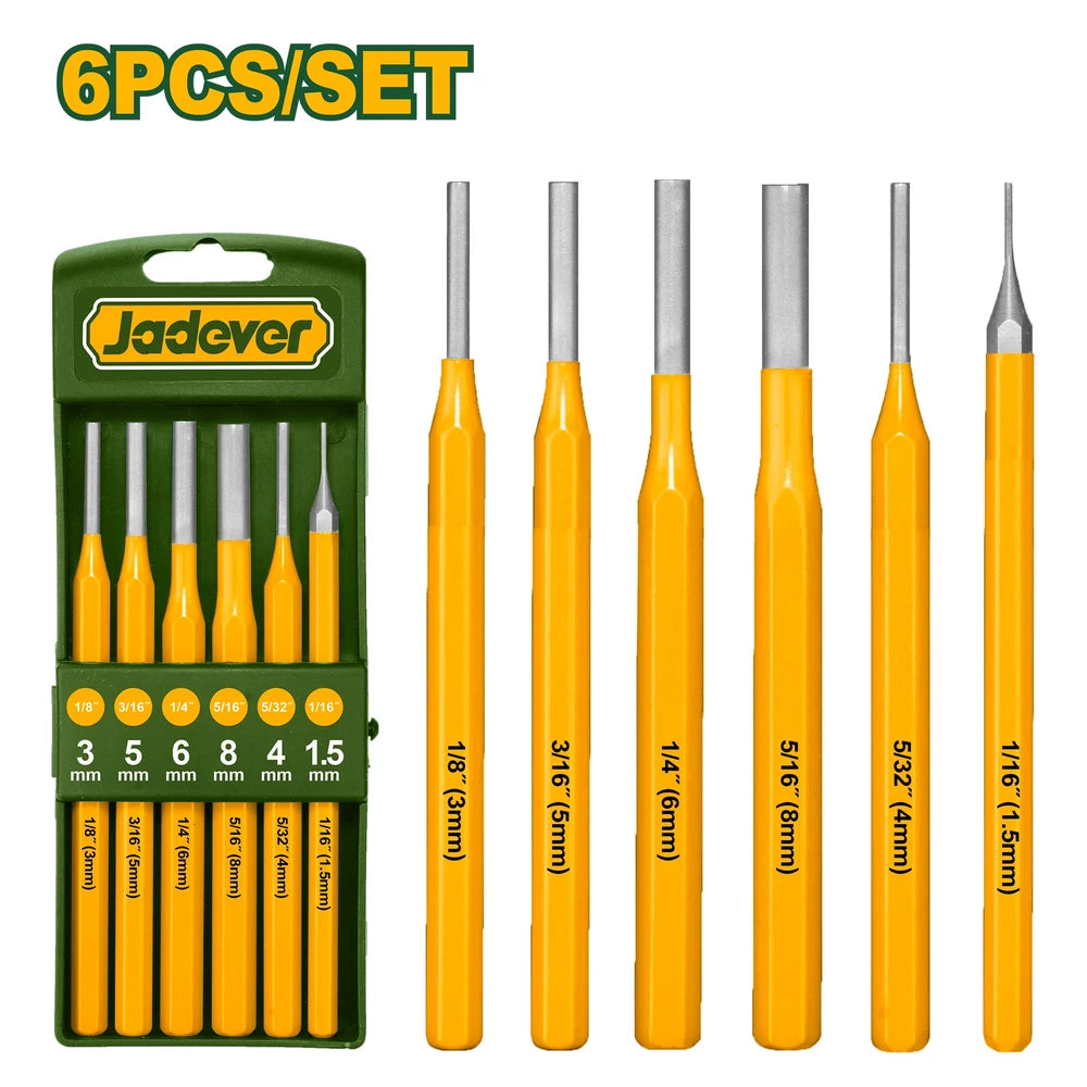 6 Pcs Pin Punch Set - JADEVER