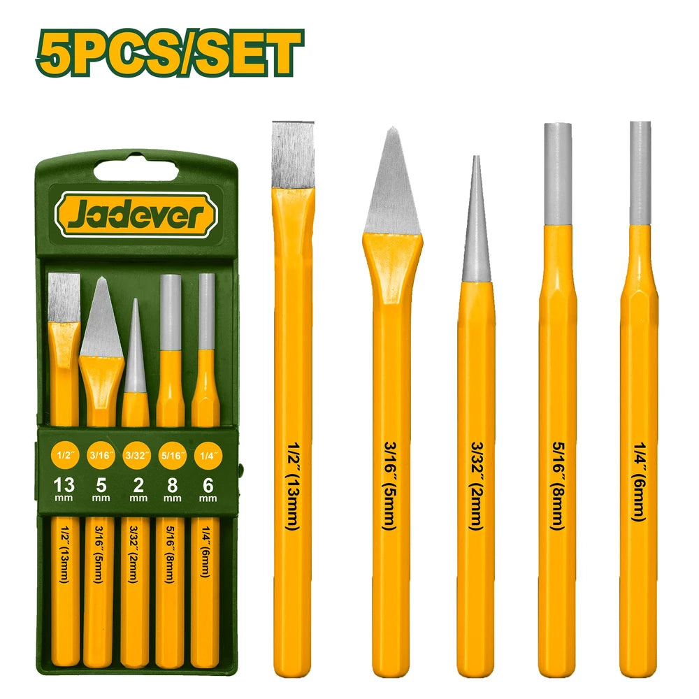 5 Pcs Cold Chisel and Punch Set - JADEVER