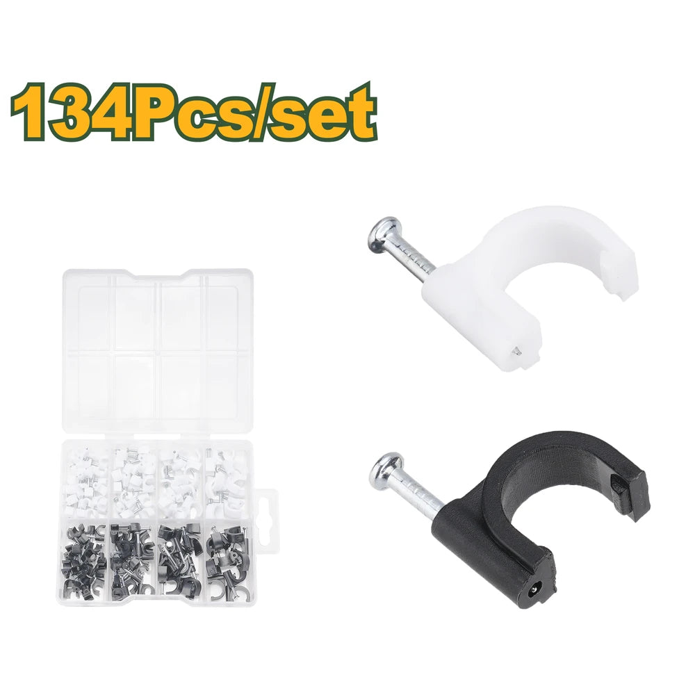 134 Pcs Cable Clip Kit - JADEVER
