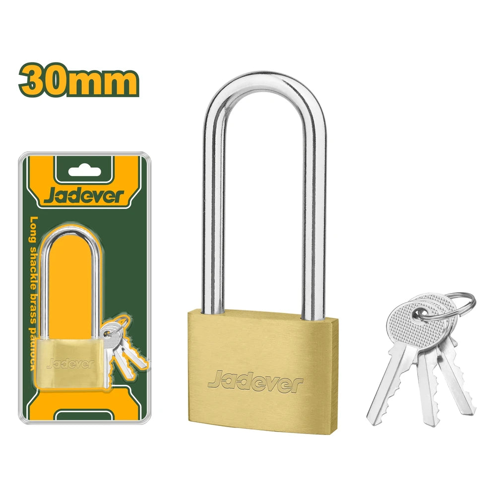 Long Shackle Brass Padlock 59g - JADEVER