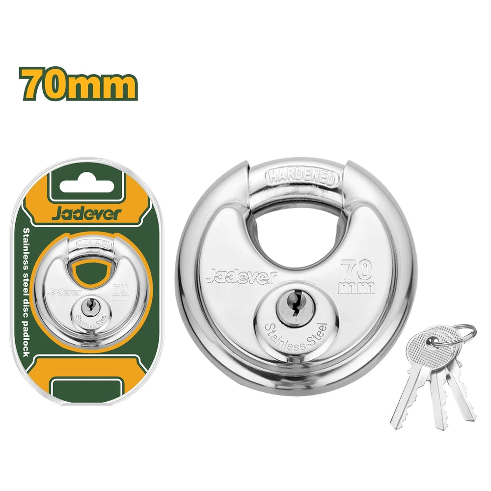 Stainless Steel Disc Padlock - JADEVER