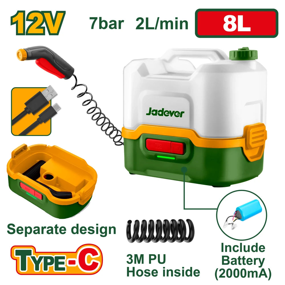 Cordless Pressure Washer 12V - JADEVER