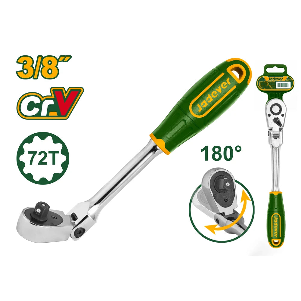 3/8" Dr. Flex Head Ratchet - JADEVER