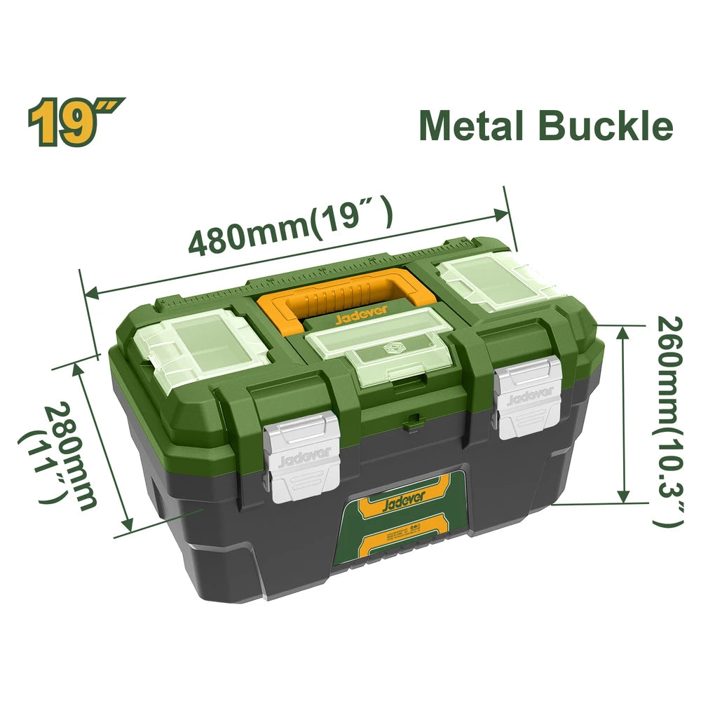 19" Plastic Tool Box - JADEVER