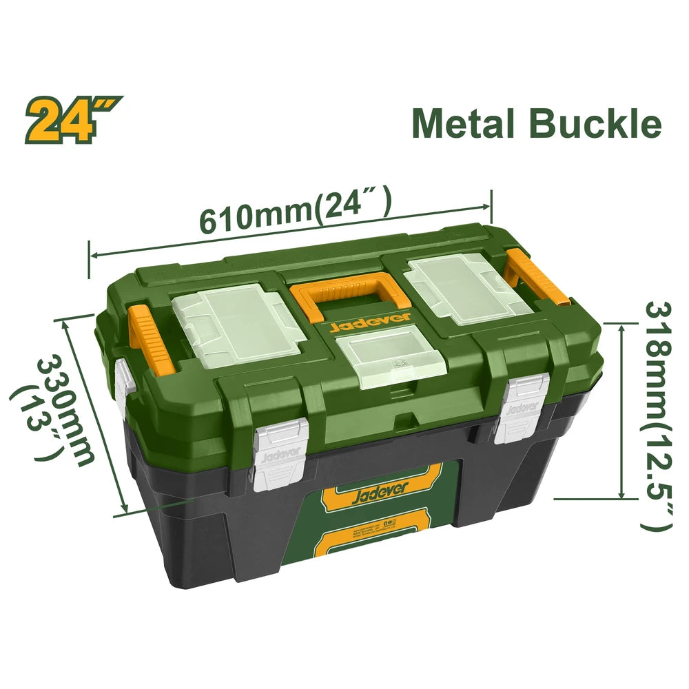 24" Plastic Tool Box - JADEVER