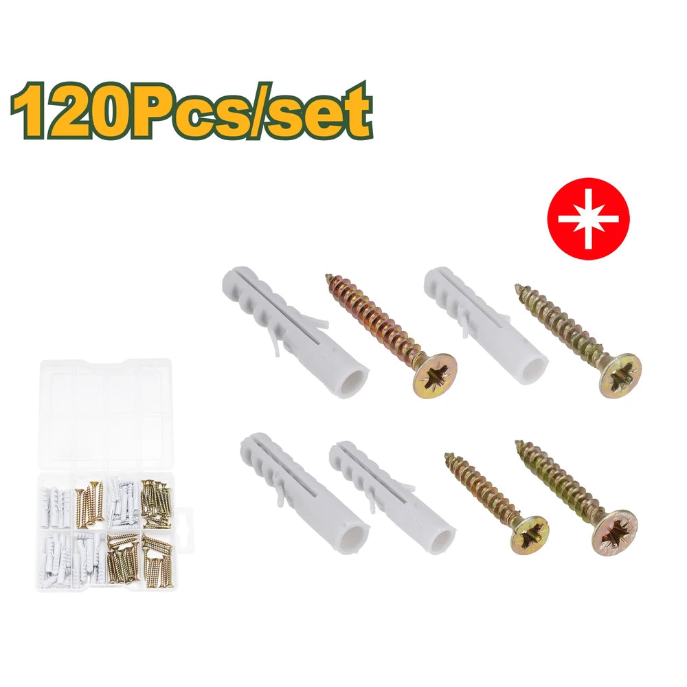120 Pcs Chipboard Screw Kit - JADEVER