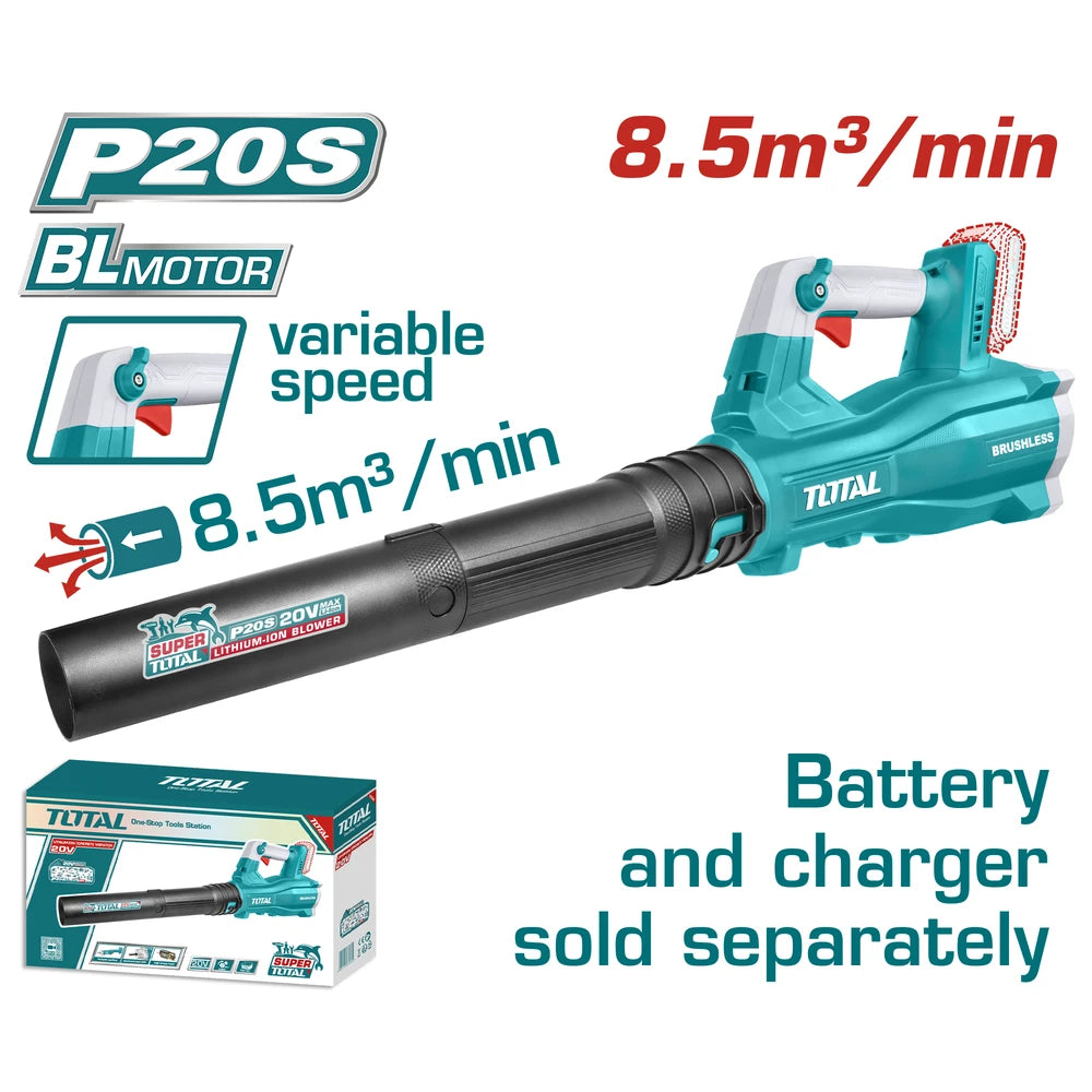 Cordless Blower 20V 144km/h (Tool Only) - TOTAL
