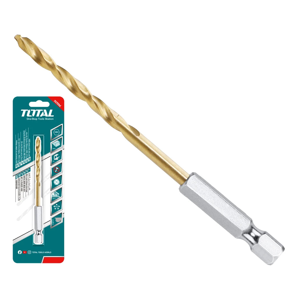 HSS Twist Drill Bit Hex Shank 3mm - TOTAL