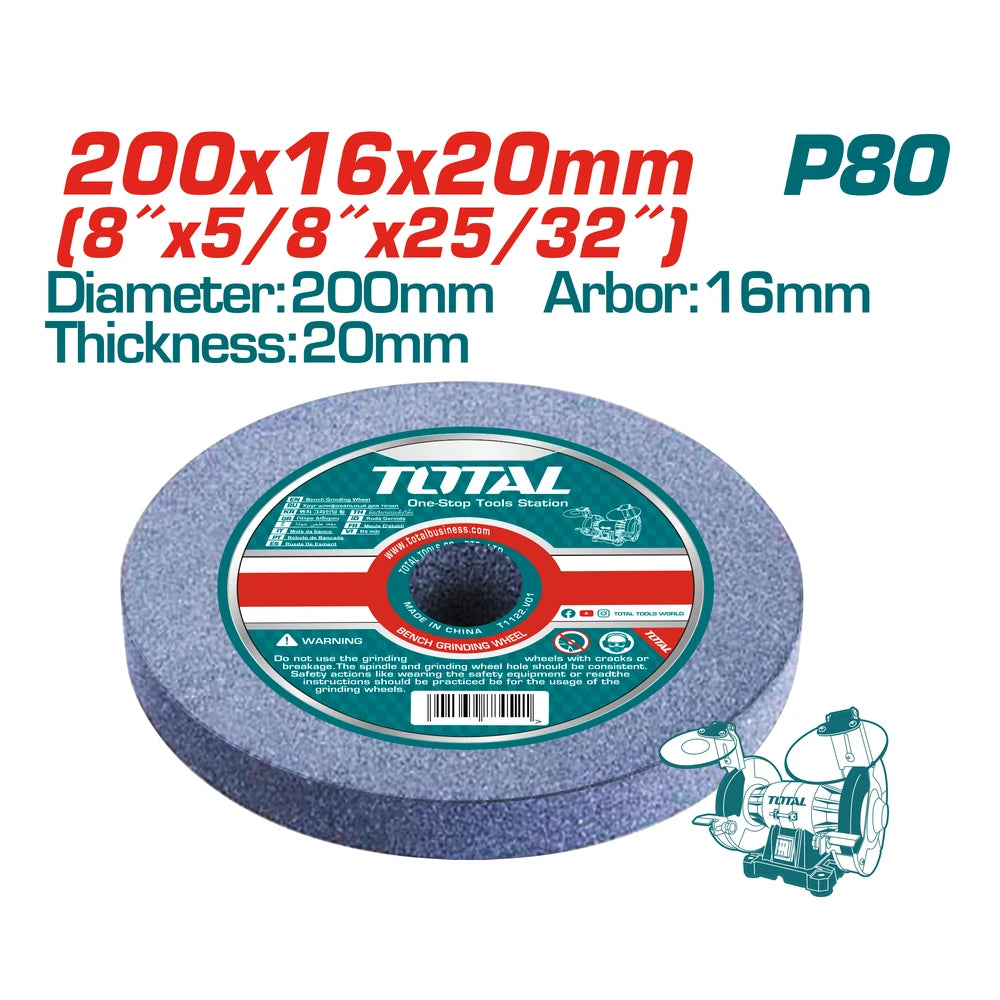 Bench Grinding Wheel 16mm 80 grit - TOTAL