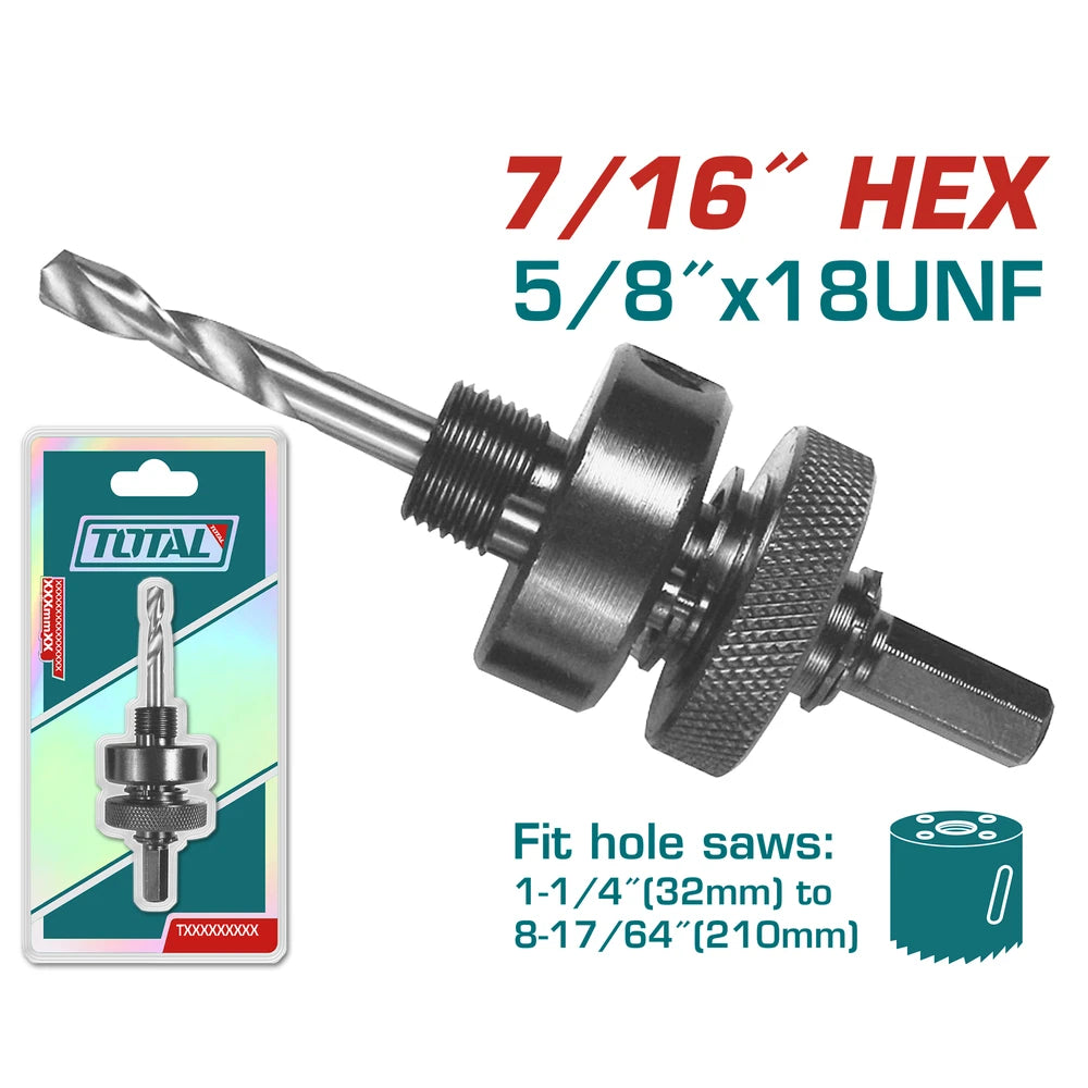 Arbor for Hole Saw 7/16" - TOTAL