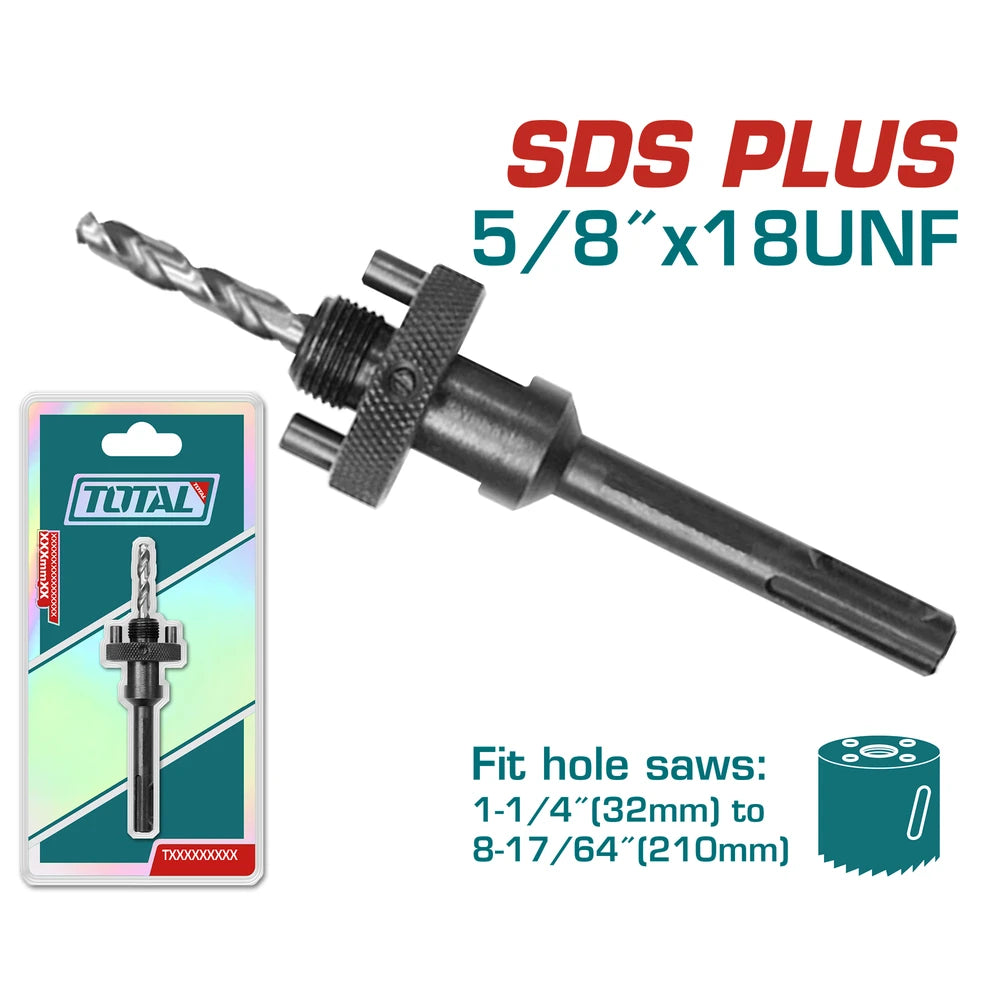 Arbor for Hole Saw 5/8"-18UNF - TOTAL