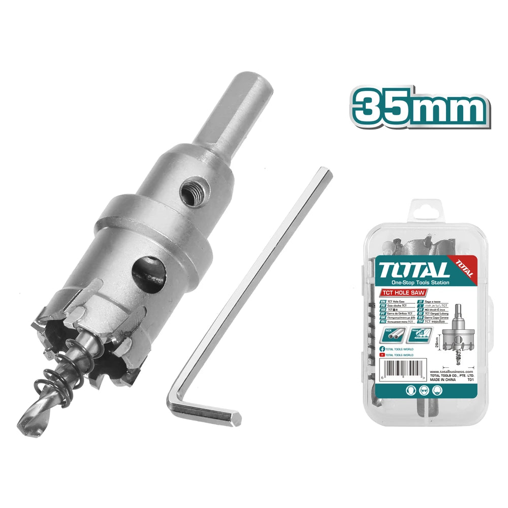 TCT Hole Saw for Stainless Steel 35mm - TOTAL