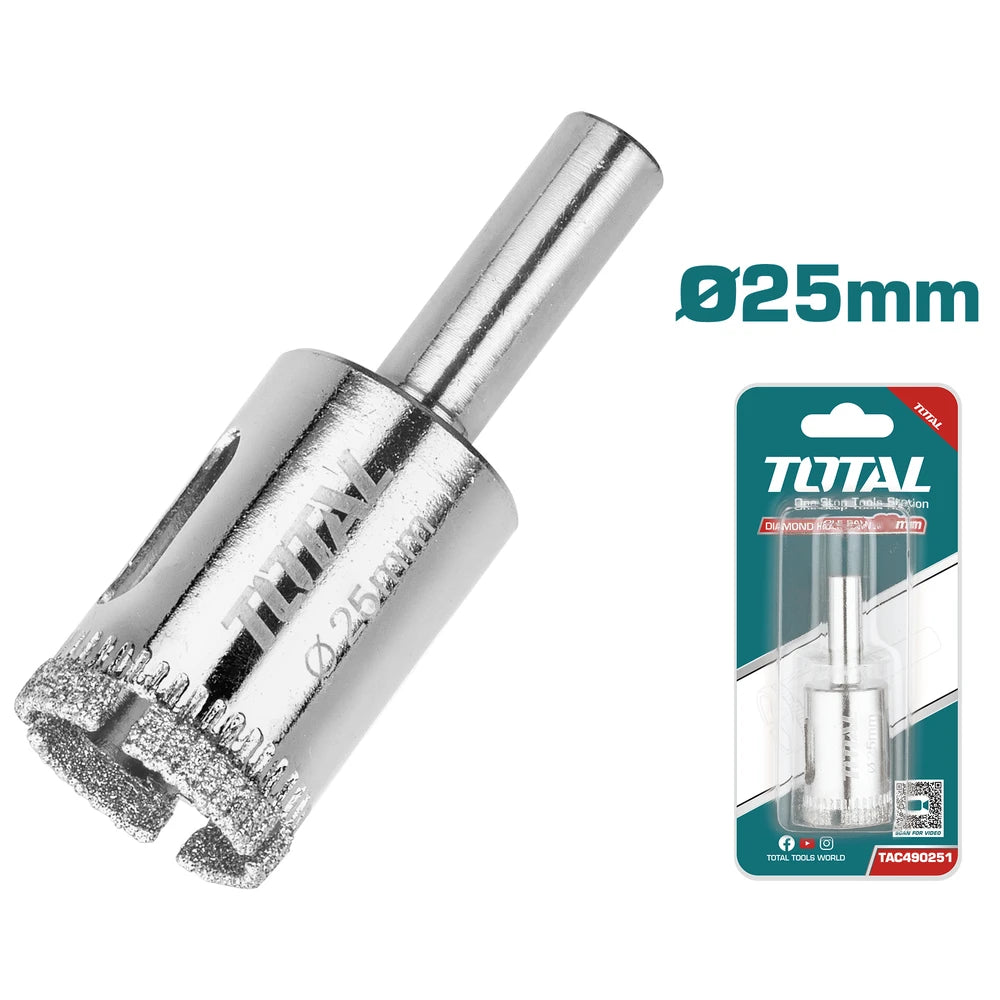 Hole Saw for Ceramic and Glass 25mm - TOTAL
