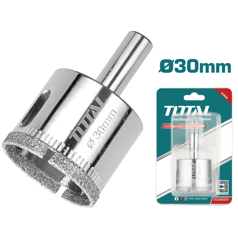 Hole Saw for Ceramic and Glass 30mm - TOTAL