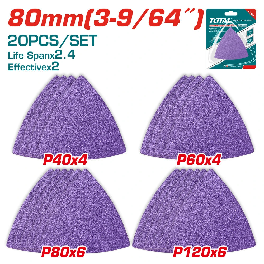 Purple Delta Sanding Sheets - TOTAL