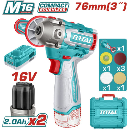 Cordless Polisher 16V 76mm - TOTAL