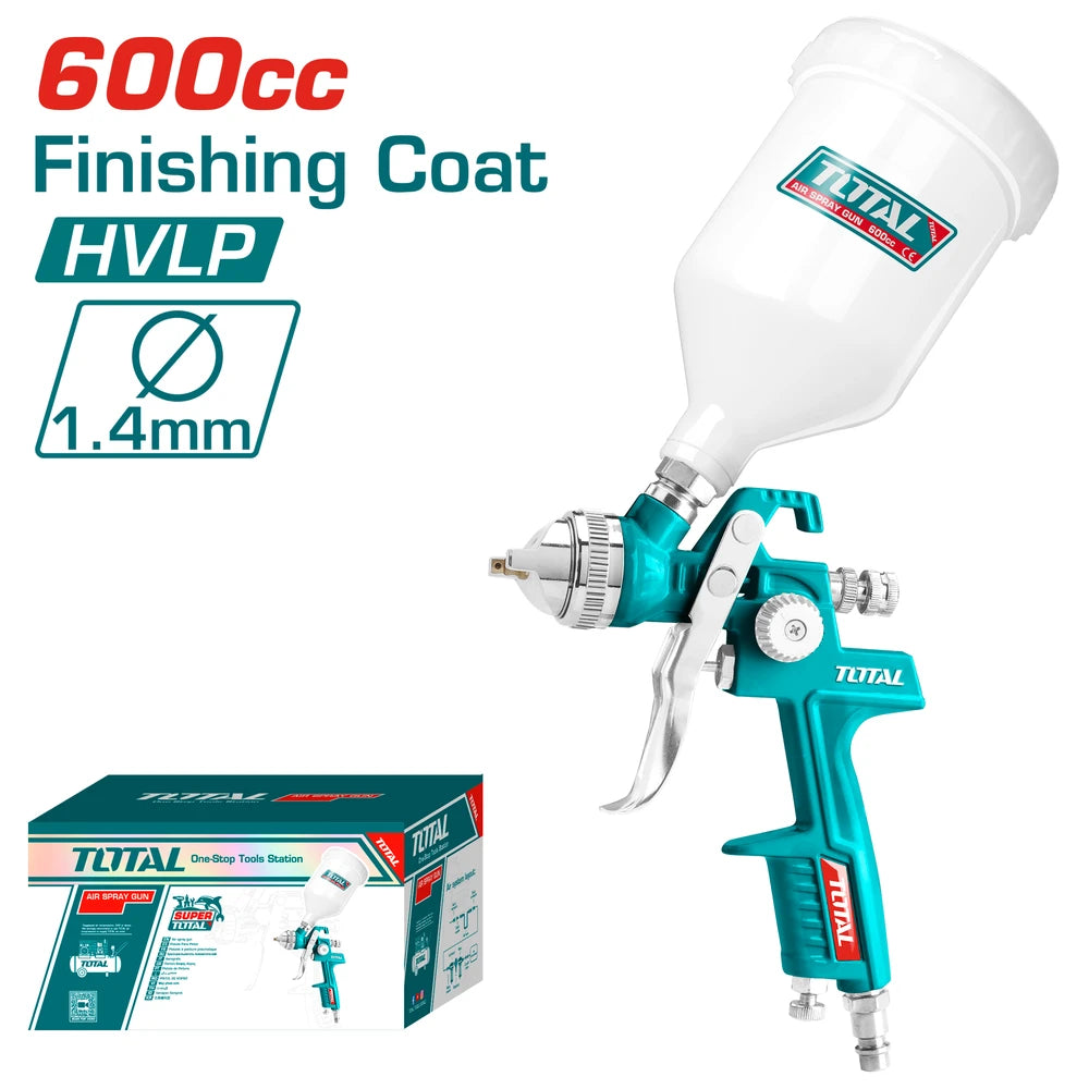 Air Spray Gun 1.3-2.5mm 600cc - TOTAL