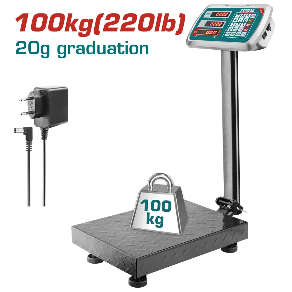 Electronic Scale 100kg - TOTAL