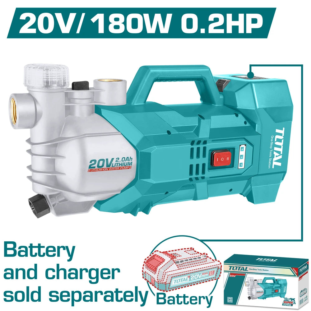 Cordless Water Pump 20V (Tool Only) - TOTAL