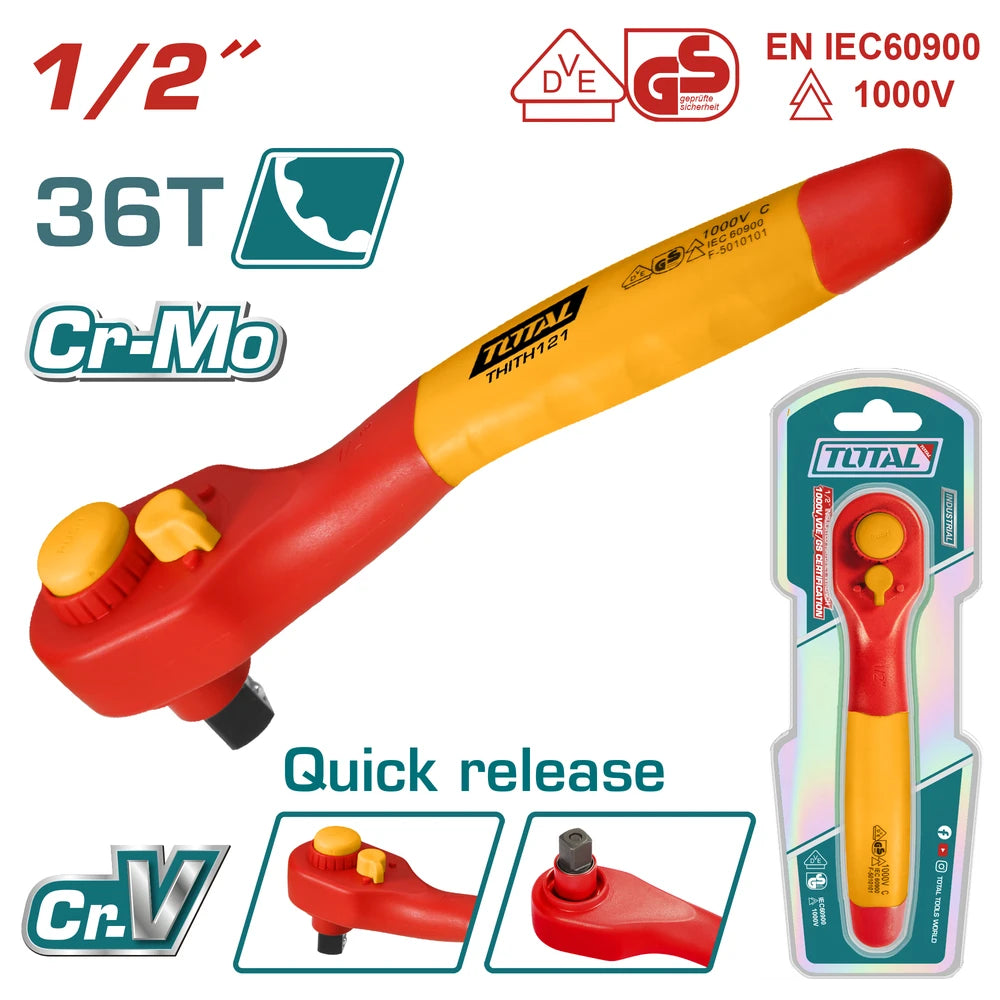 1/2" Insulated Ratchet Wrench - TOTAL