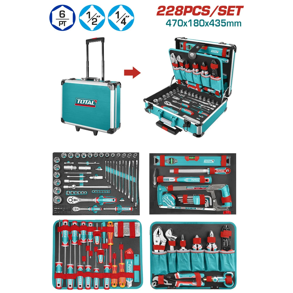 228 Pcs Hand Tools Set - TOTAL