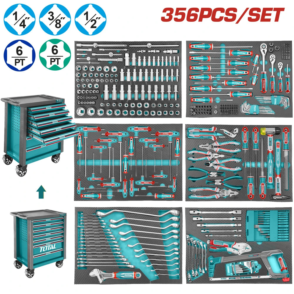 356 Pcs Tool Chest Set - TOTAL
