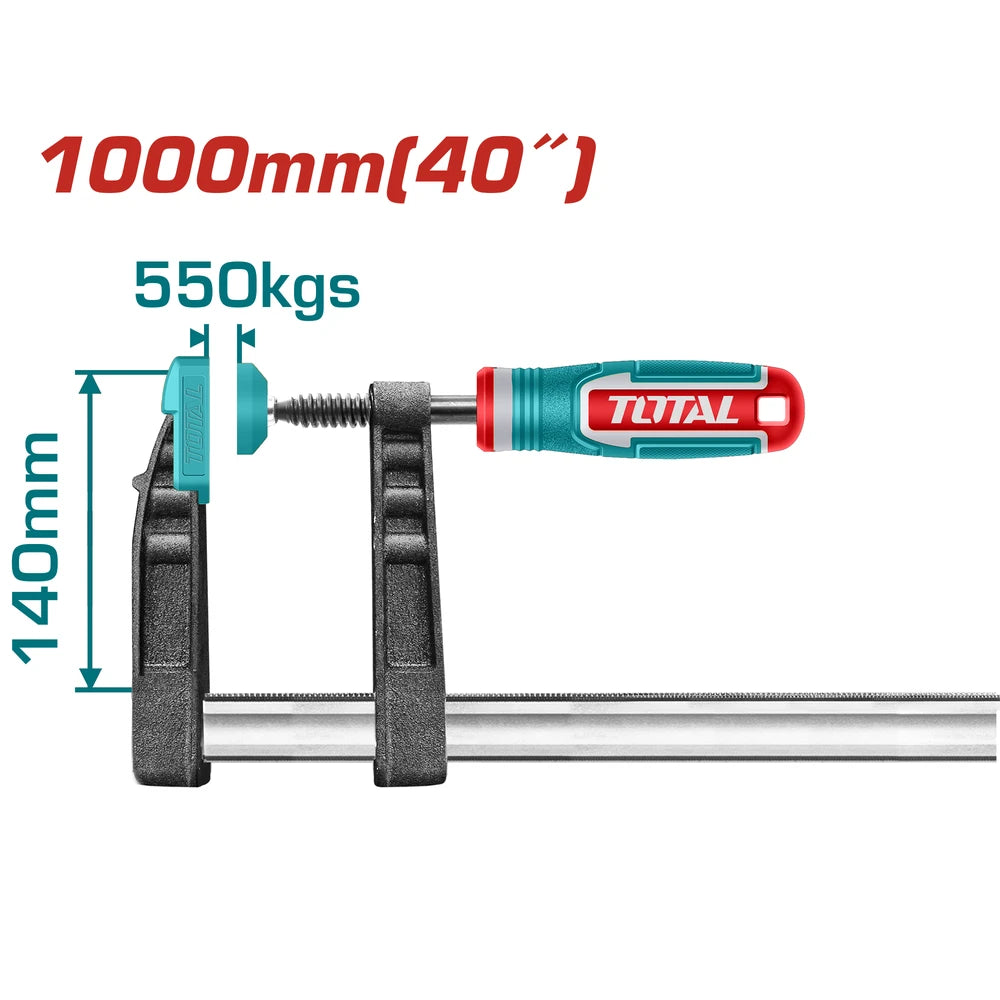 F Clamp with Plastic Handle 140x1000mm - TOTAL