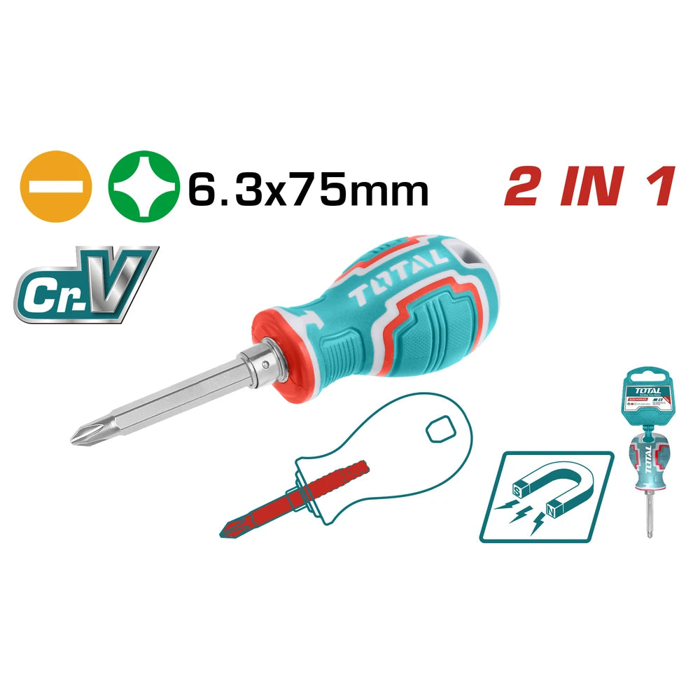 2 في 1 طقم مفكات - توتال