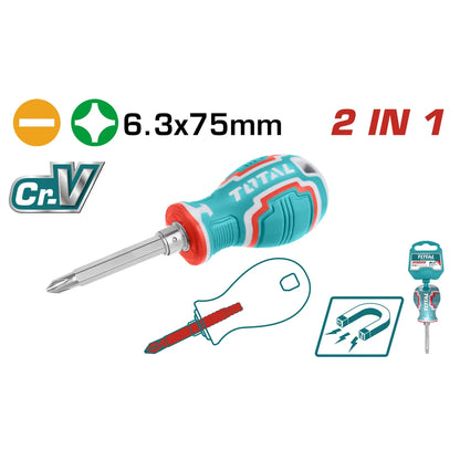 2 في 1 طقم مفكات - توتال